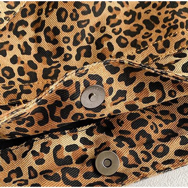 Vintage Leopard Print Women's Handbag Fashion Large Capacity Leopard Print Canvas Bag Underarm Bag Large Shopping Bag Women' Bag