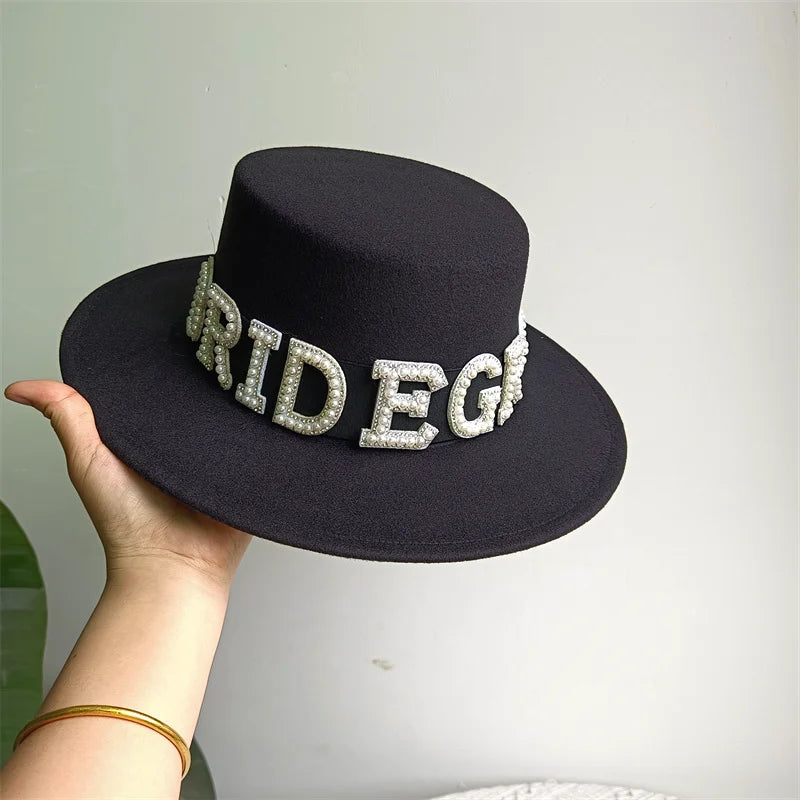 Bridal Malan Flower Style Cowboy Hat All Kinds of Hats for All Seasons Summer Beach Hat Elegant Cowboy Hat Pearl Accessories