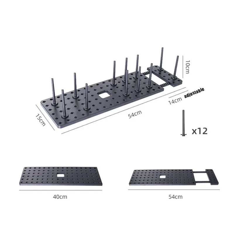 Drawer Retractable Tableware Rack  Pegboard Drawer Organizers  For Kitchen Adjustable Dish Plate Storage