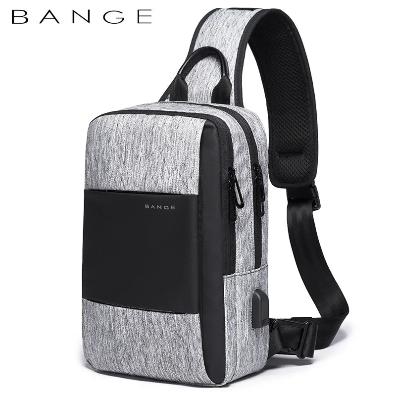 Fashion Men Travel Waterproof Leisure Business Chest Sports Packs Messenger Shoulder Sling Running Bag Men's Boys