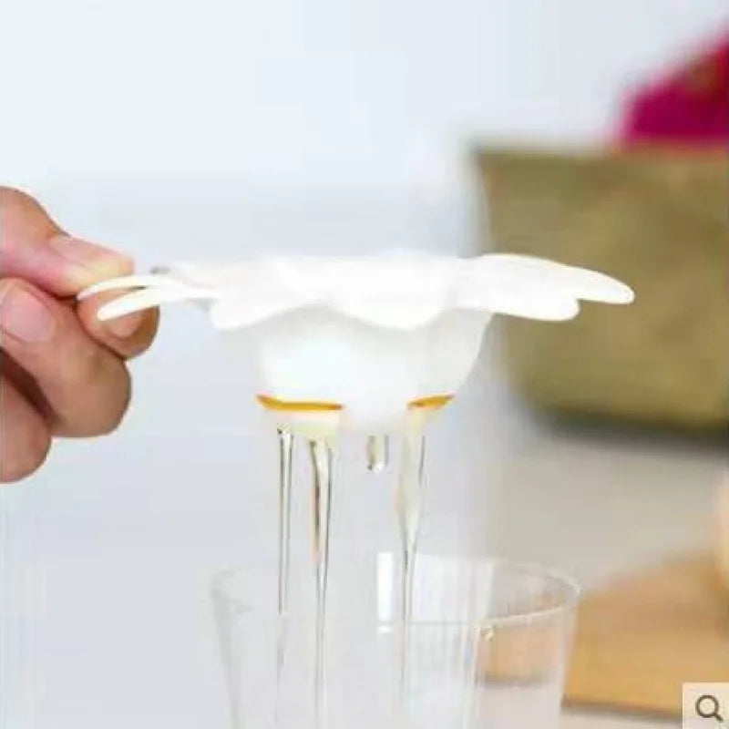 Kitchen Gadgets Baking Tools 1pc/ Cute Flower Design Egg White Yolk Separator Egg Extractor