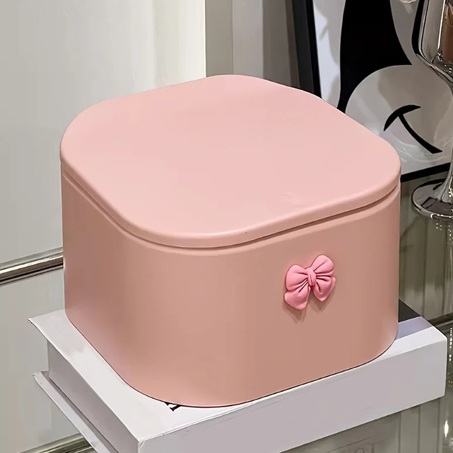 Hair Accessories Organizer for Girls, Hair Tie Organizer for Headband, Bows, Swab Organization, Storage Box Bathroom Containers