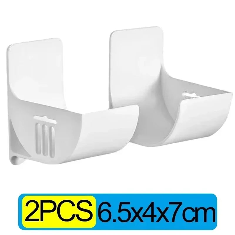 Wall Mounted Trash Bag Holder Plastic Waste Bag Dispenser Rack Self-adhesive Storage Shelf Holder For Kitchen Bathroom Organizer
