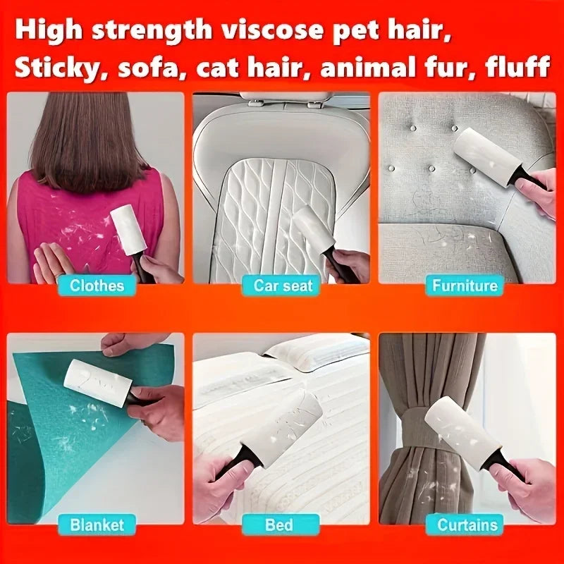Ultra Sticky Lint Roller for Pet Hair – Removes Fur from Clothes, Furniture & Carpets – Strong Adhesive Cleaning Tool