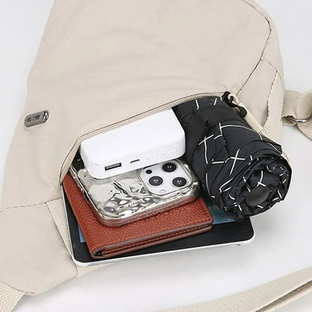 Unisex Sports Casual Crossbody Bag Fashionable Large-capacity Cycling Bag  Chest Bag Portable Shoulder Bag Sporty Phone Bag