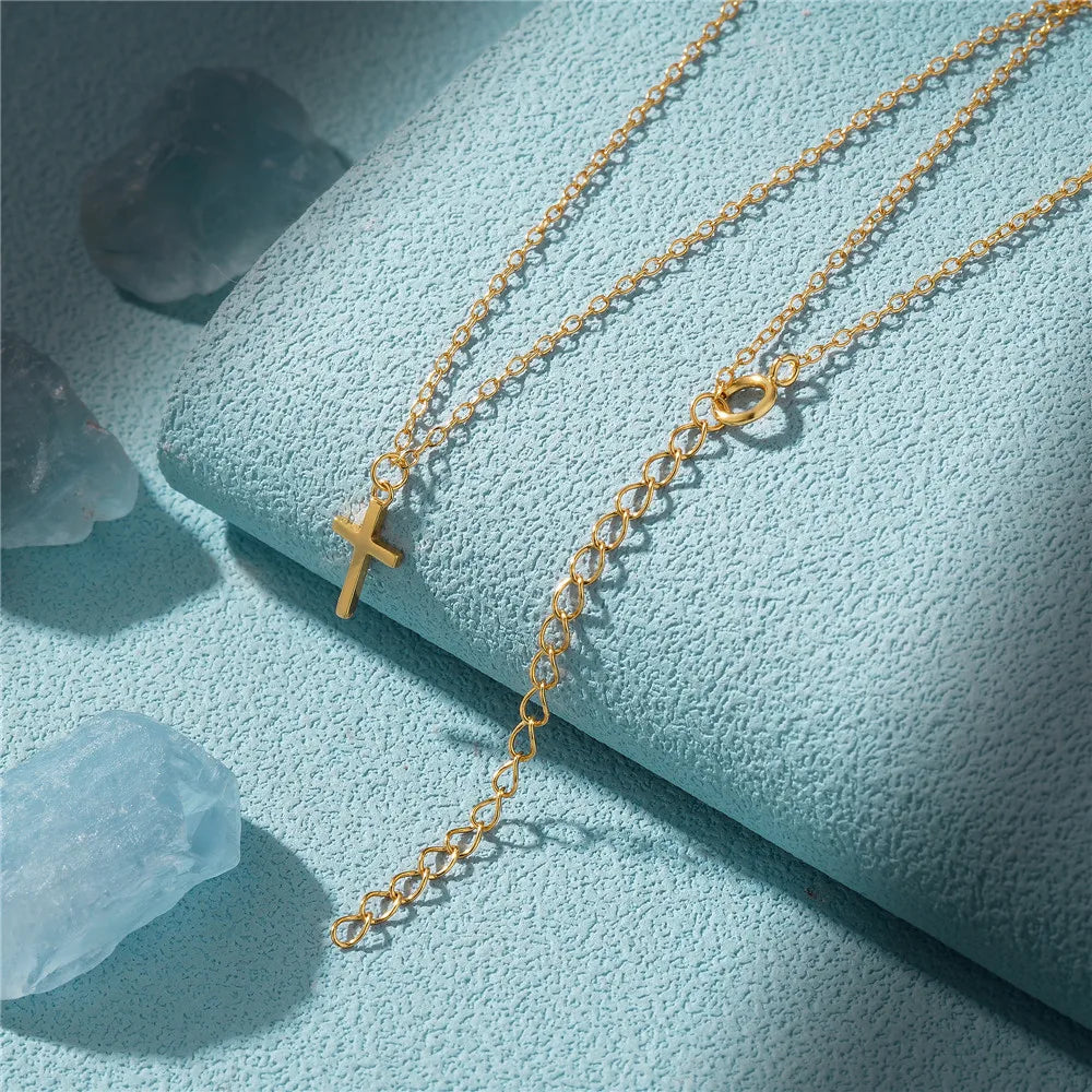 CANNER New 925 Sterling Silver Mini Zircon Pendant Necklaces Chain For Women Necklace Chains Fine Jewelry Gift Collares подвеска