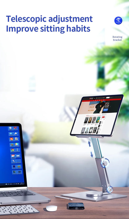 360° Rotating Aluminium Tablet Stand – view 12