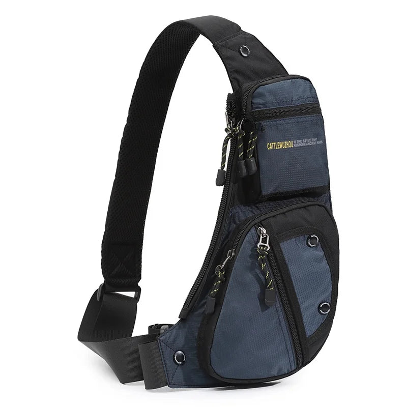 2026 New Oxford Cloth Men's Crossbody Bag Casual Single Shoulder Bag Fashion Street Style Backpack Leisure Chest Bag for Men