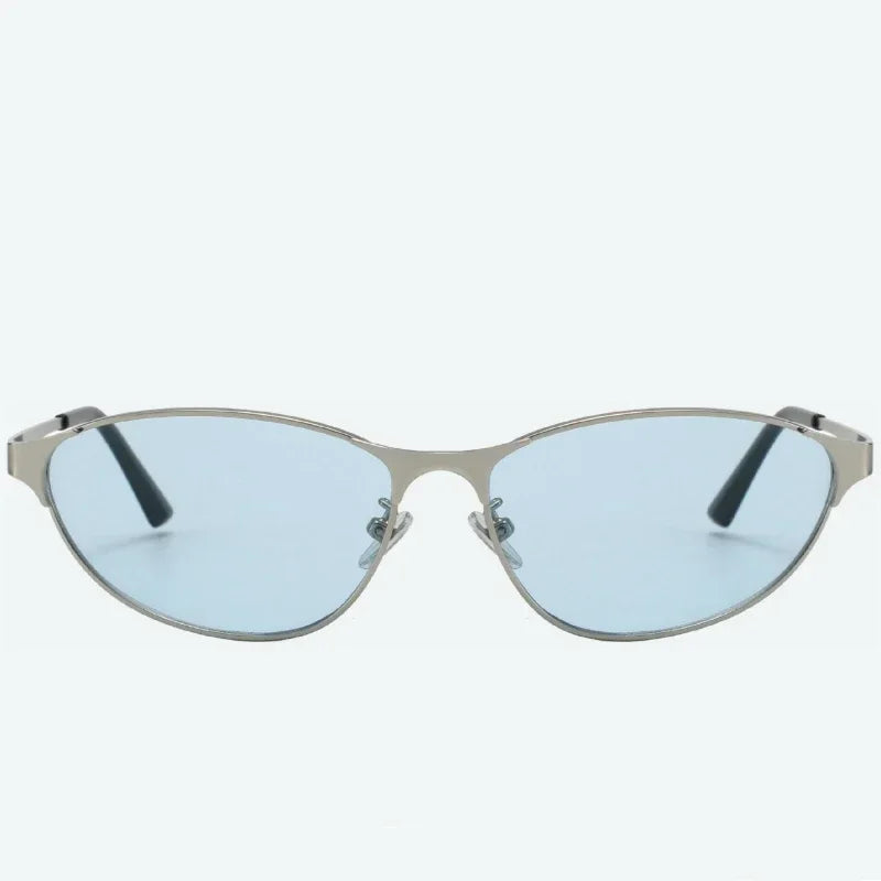 Women Stylish Hip Hop Sunglasses Men Unisex Outdoor Travel Fashion Metal Frame Goggle Shades Fashionable Street Sun Glasses
