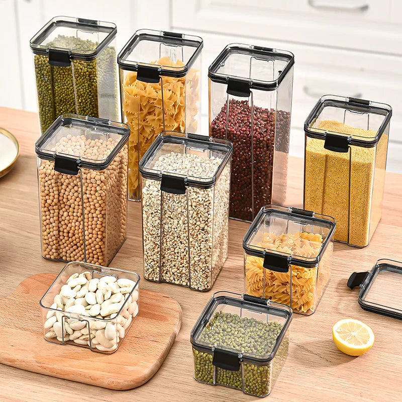 1PC Grain Sealed Jar Coarse Cereals Storage Box Waterproof Refrigerator Fresh-keeping Box Large Capacity Kitchen Organizer Case