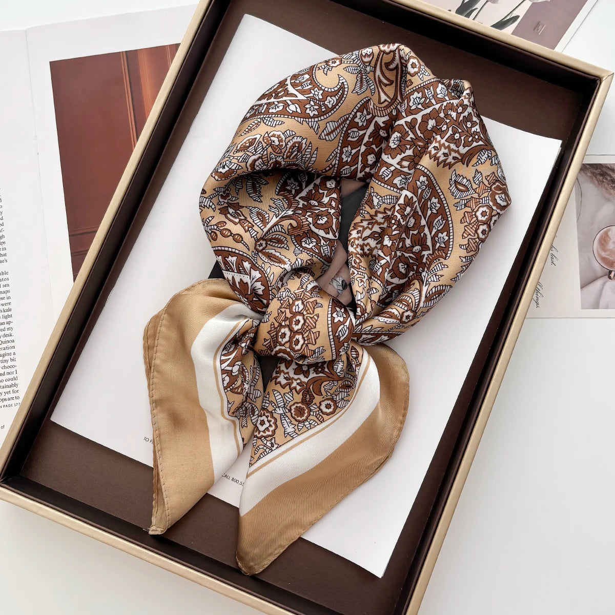 1PC Solid Color Square Scarf Women Luxury Beach Scarf Fashion Lady Hair Head Bandana Wraps Female Neckerchief Hijab Shawl