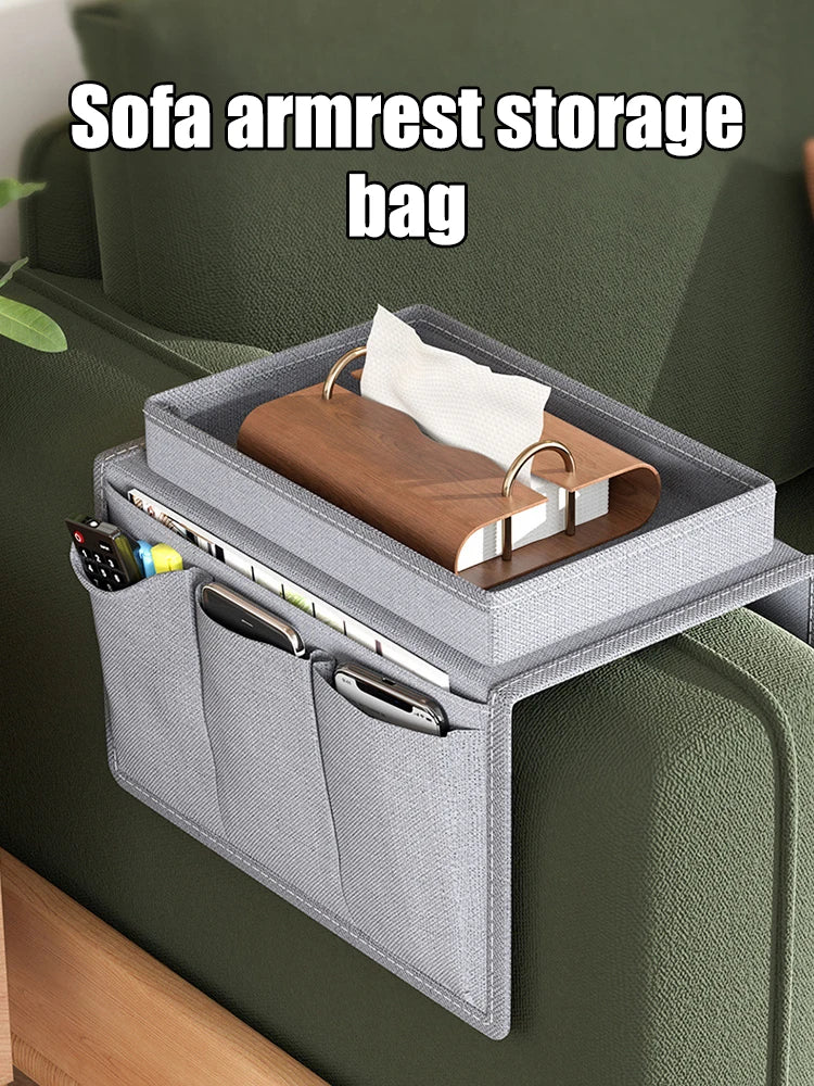 Sofa storage bag, sofa armrest storage hanging bag, remote control storage bag, home storage bag
