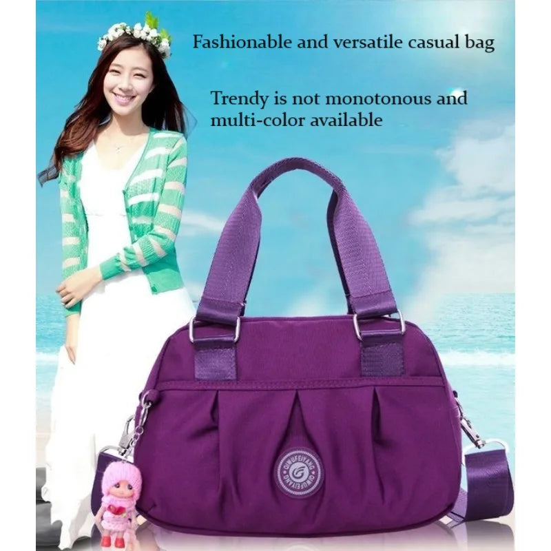 New style trendy nylon oxford cloth bag casual one-shoulder slant straddle women's small bag crossbody bag