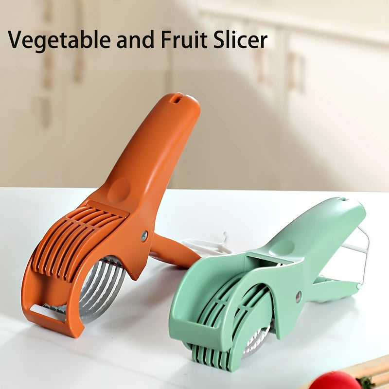 HUIDASHUN New Kitchen Stainless Steel Fruit and Vegetable Slicer Multifunctional Vegetable Salad Fruit Slicer