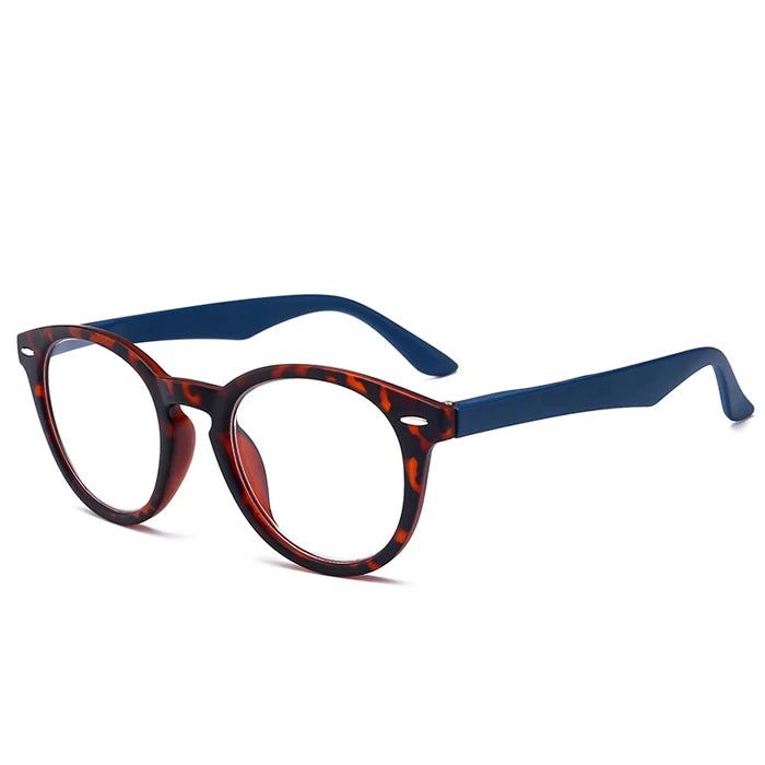 Retro Leopard Oval Frame Reading Glasses For Men&Women Clear Lens Presbyopia Eyeglasses Eyewear With Diopter+1.0 to 4.0