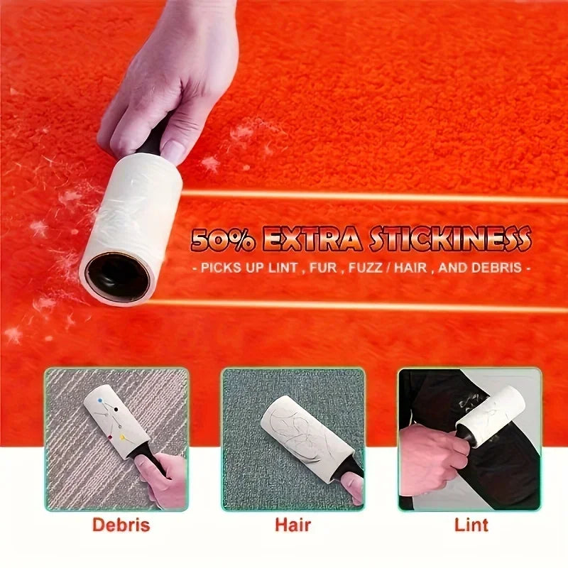 Ultra Sticky Lint Roller for Pet Hair – Removes Fur from Clothes, Furniture & Carpets – Strong Adhesive Cleaning Tool