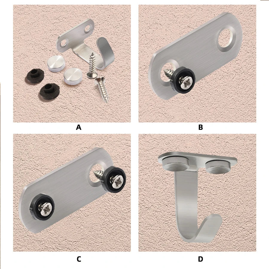  Ceiling Hooks Stainless Steel Heavy Duty Hanging Hook Top Hanger For Plant Lights, Kitchen Garage Multi-Purpose Storage Hanger