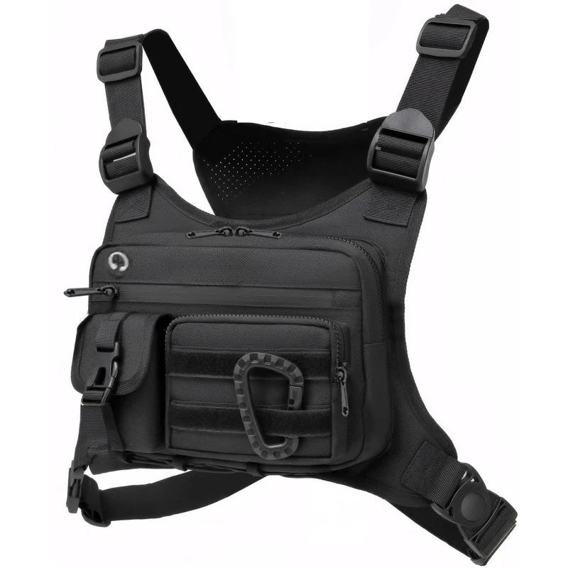 Chest Bags Outdoor Chest Bag For Men and Women, Tactical Vest For Running, Cycling, EDC Chest Pack Rig For Sports and Workouts