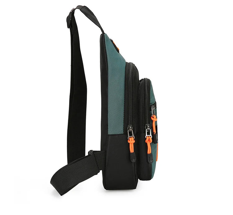 Men Chest Bag Large Capacity One Shoulder Crossbody Backpack Outdoor Sports Leisure Fashion Small Sling Bag For Men