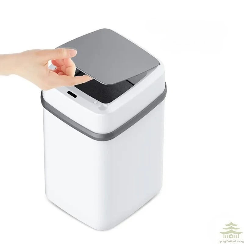 Kitchen Trash Bin 13L Bathroom Touch Trash Can In The Toilet Smart Garbage Bucket Waste Bins Dustbin Smart Trash Can Kitchen