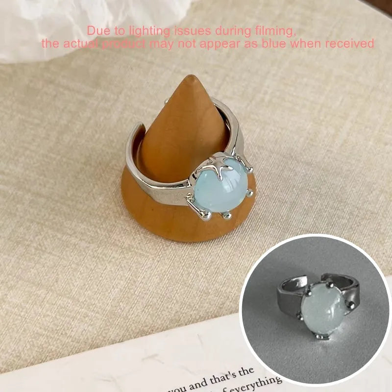 Sam Panda 925 Sterling Silver Rings For Women Men Fine Jewelry Finger Adjustable Open Wing Shape Ring For Party Birthday Gift