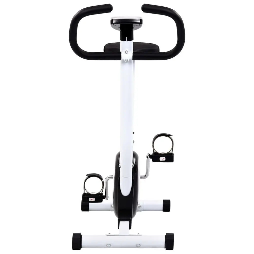 vidaXL Exercise Bike with Belt Resistance Black - Image #4