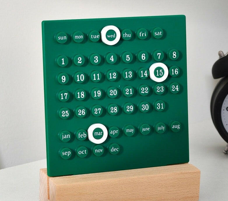 Perpetual Time Table Calendar man  Lastricks | London.