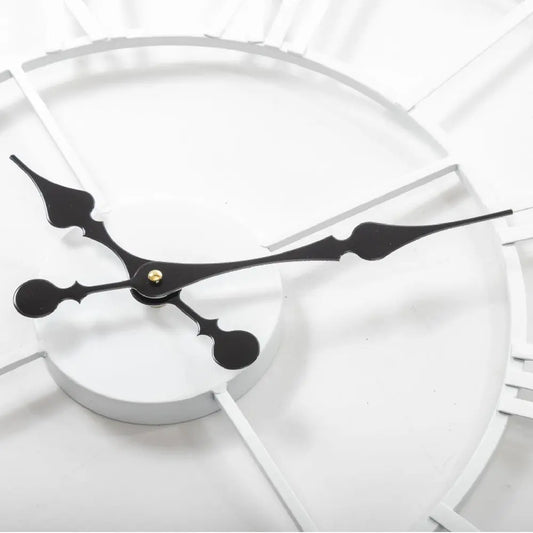 60CM ROMAN METAL CLOCK WHITE - Image #1