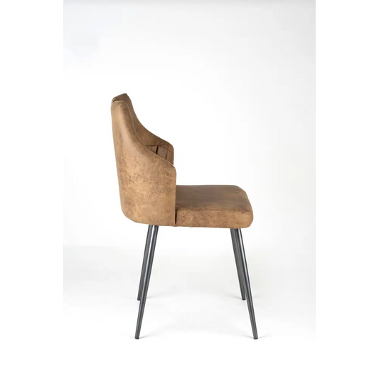 86CM LEATHER DINING CHAIR - Image #1