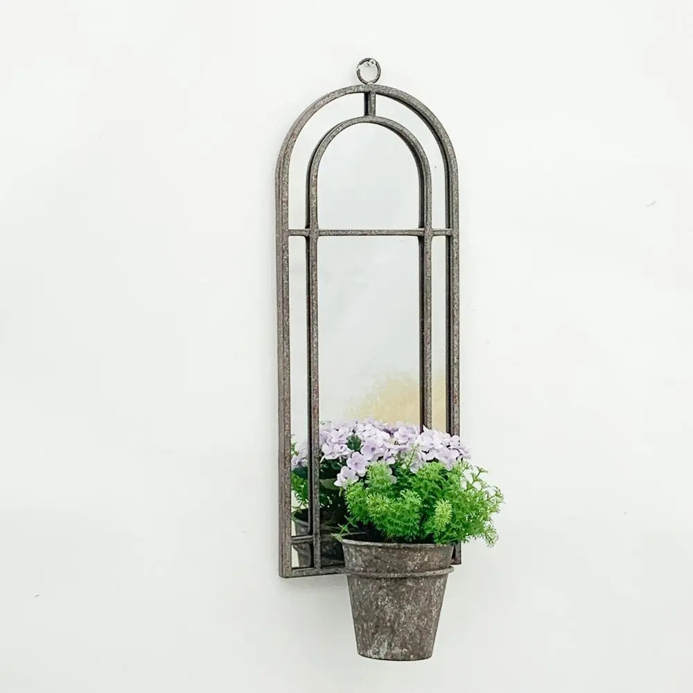 64CM WALL MIRROR WITH SINGLE PLANTER - Image #2