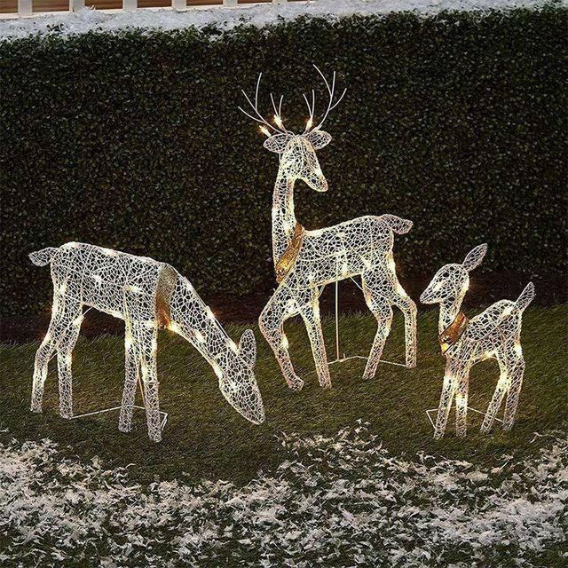 Christmas Wrought Iron Deer Light Appliance  Lastricks.