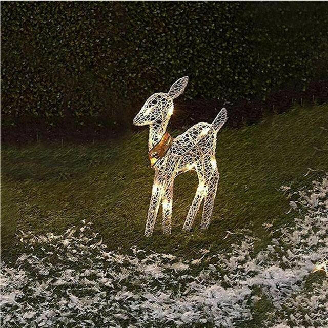 Christmas Wrought Iron Deer Light Appliance  Lastricks.