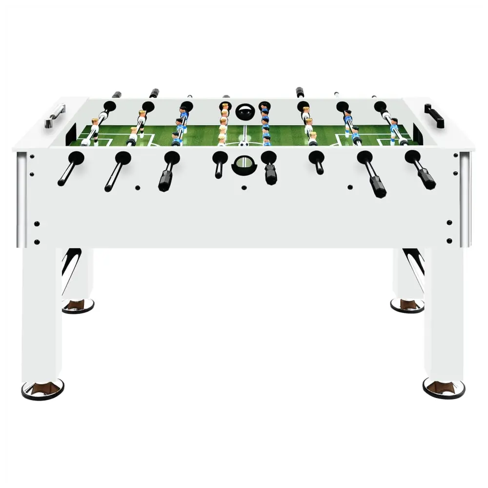 vidaXL Football Table Steel 60 kg 140x74.5x87.5 cm White - Image #2