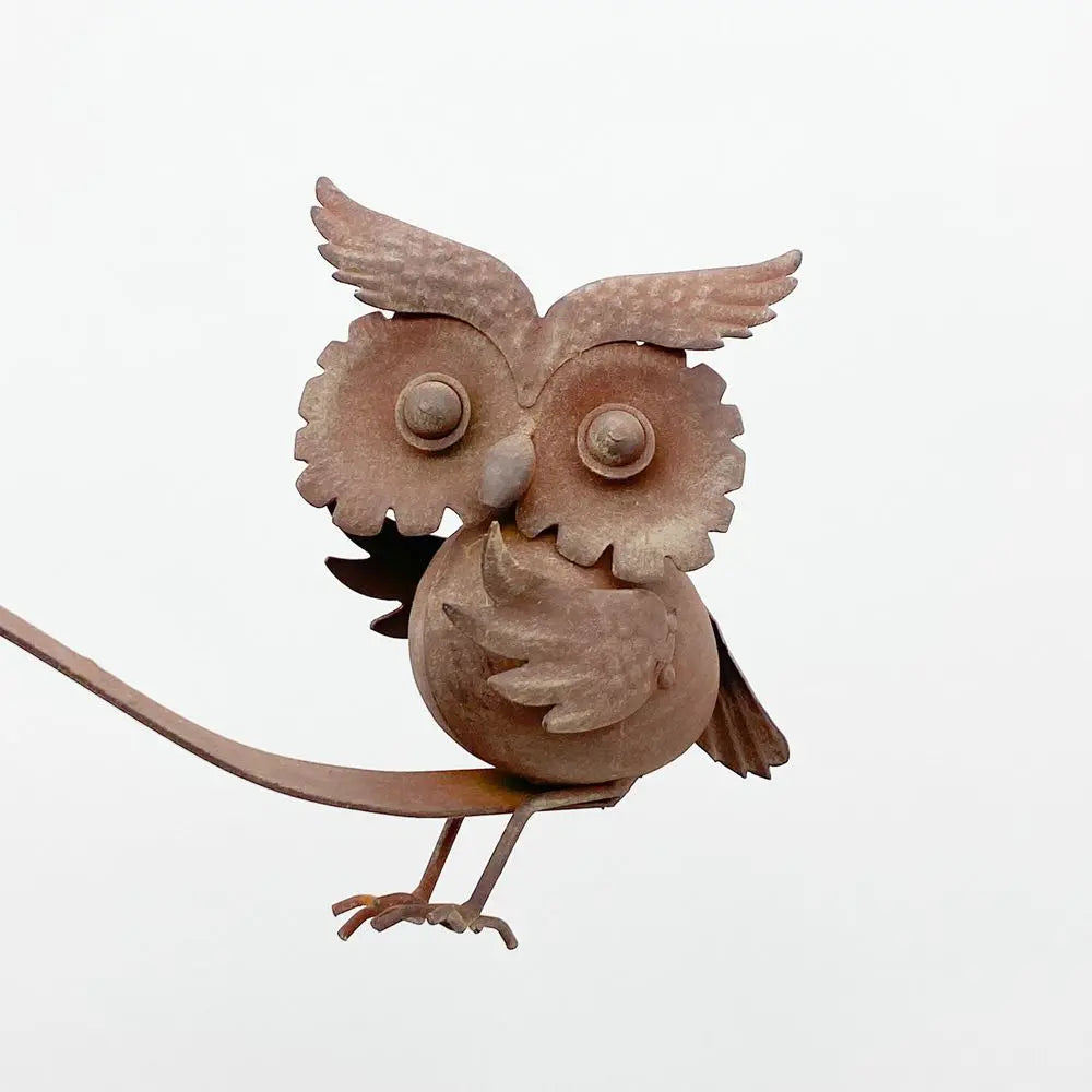 25" METAL OWL BALANCING GARDEN STAKE - Image #4