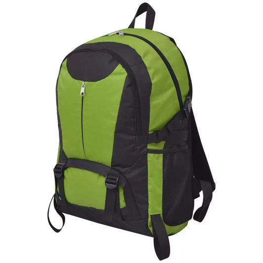 vidaXL Hiking Backpack 40 L Black and Green - Image #1