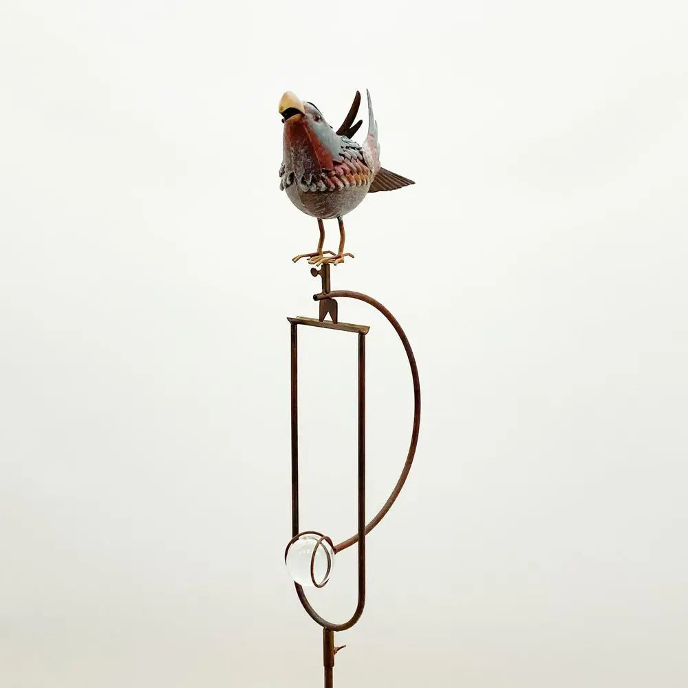 55" METAL BIRD ROCKER GARDEN STAKE - Image #1