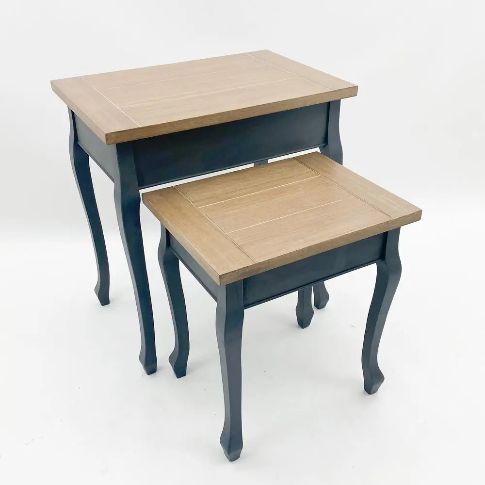 65/50CM WOODENSET 2 NEST OF TABLES - Image #4