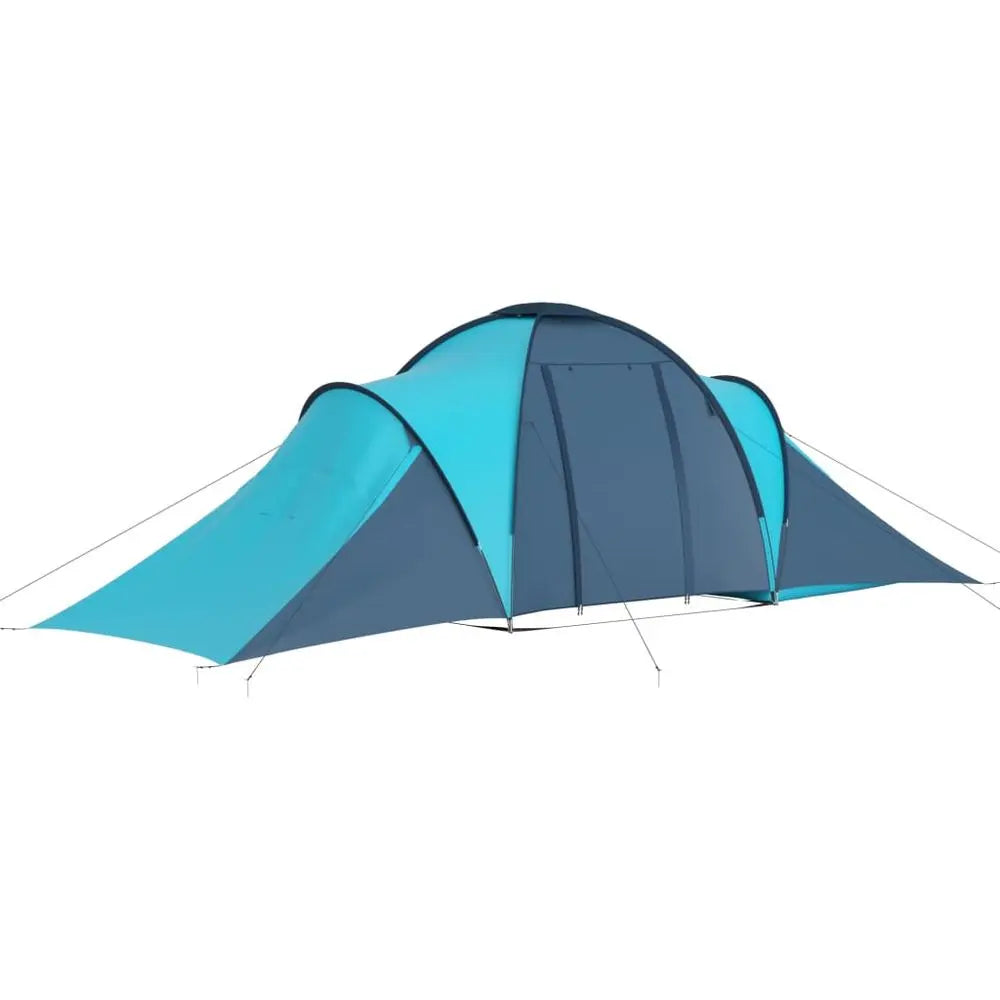 vidaXL Camping Tent 6 Persons Blue and Light Blue - Image #5