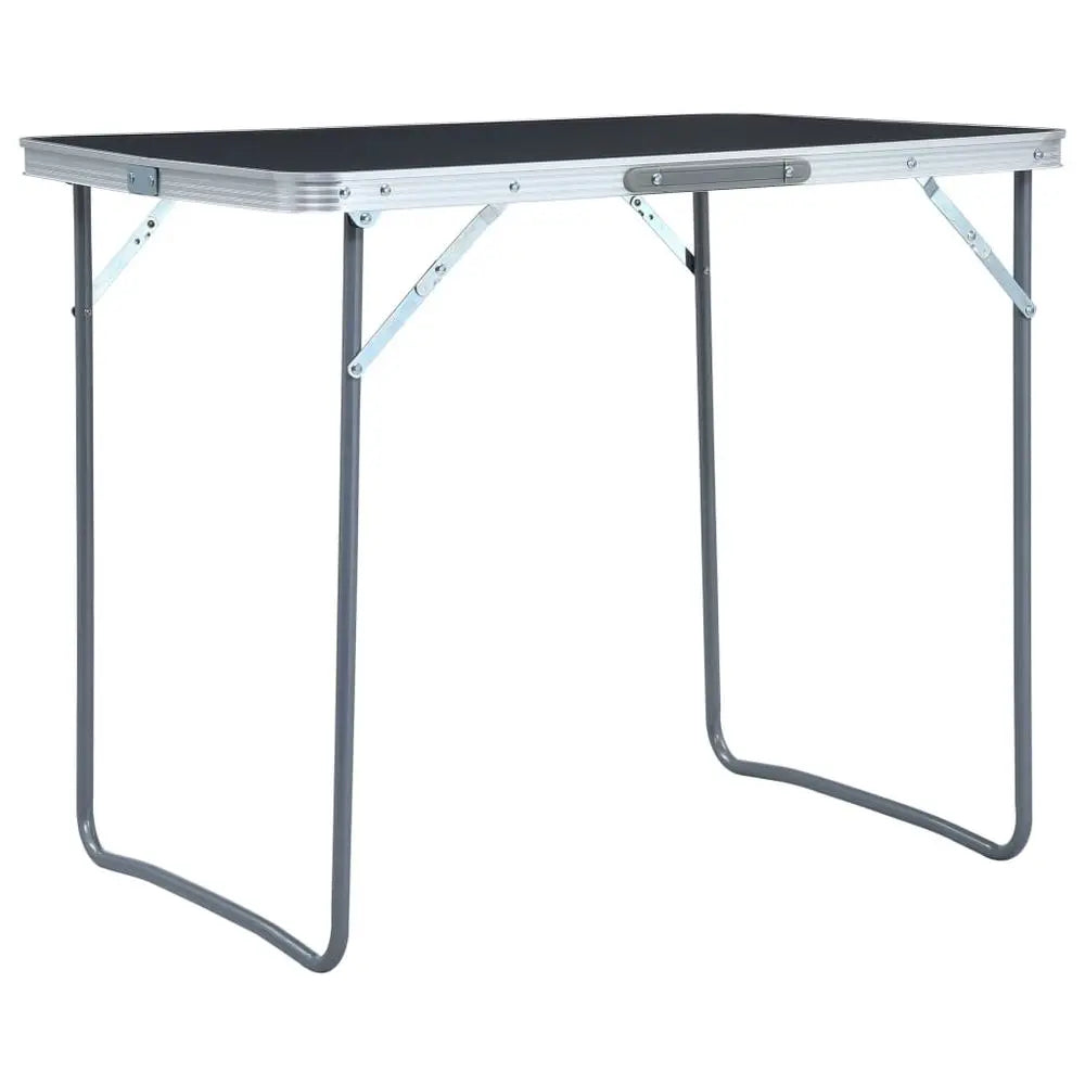 vidaXL Foldable Camping Table with Metal Frame 80x60 cm - Image #7