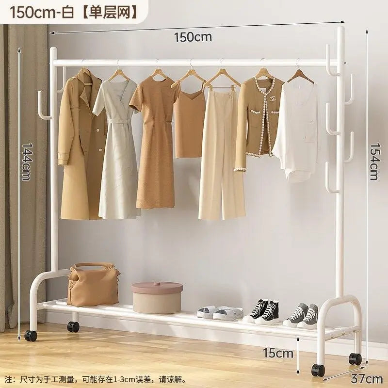 (DUTRIEUX) Wheels Clothes Organizer Rack Appliance  Lastricks.