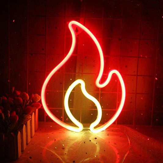 Fire Flame Neon Sign Appliance  Lastricks.