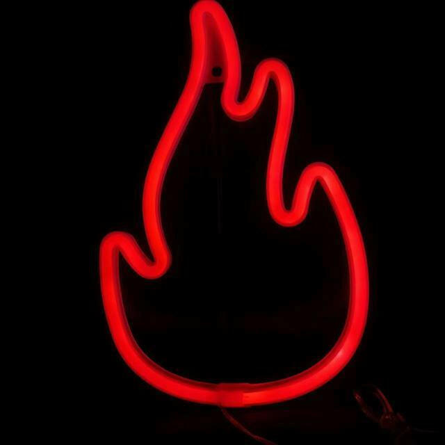 Fire Flame Neon Sign Appliance  Lastricks.