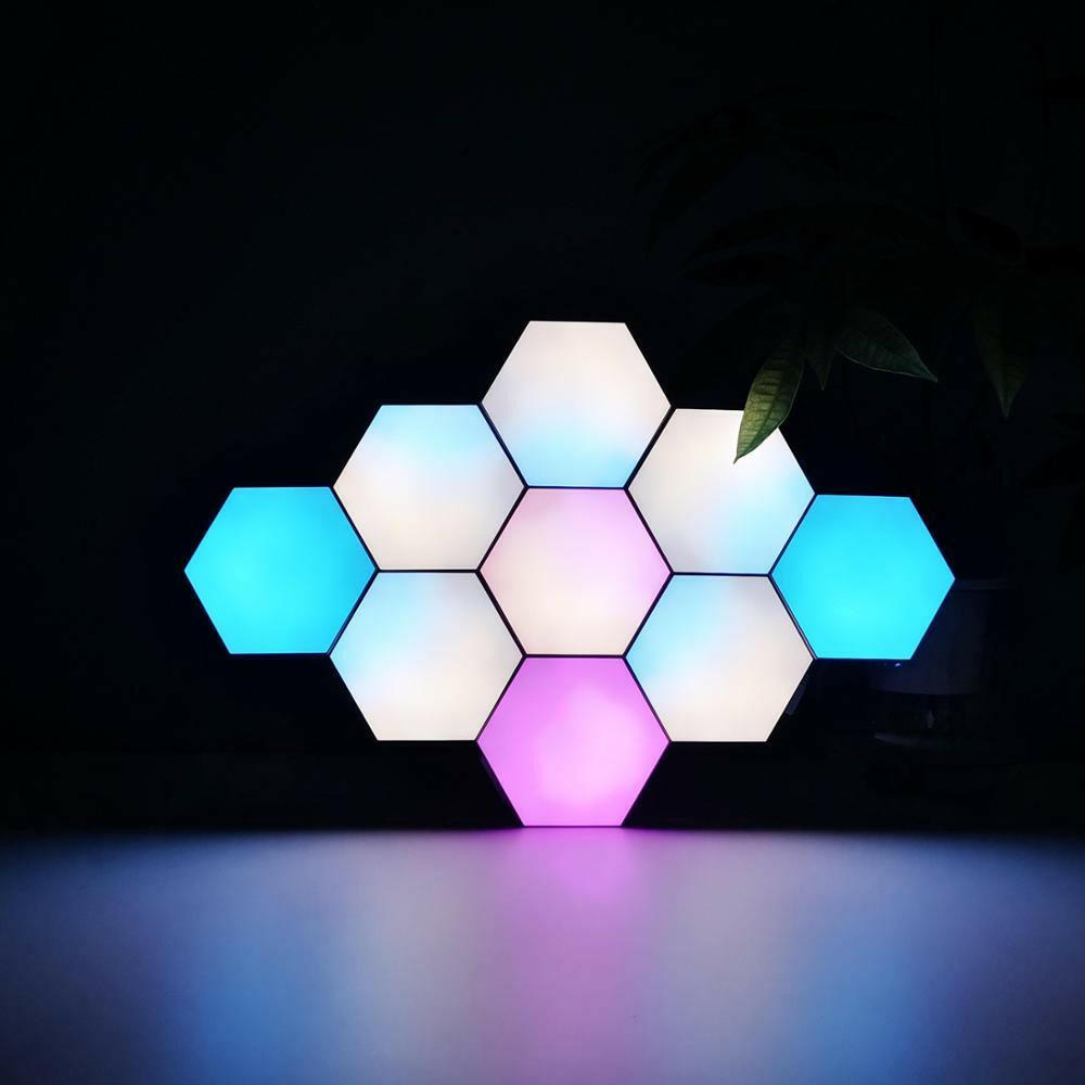(Google Assistant) Hexagon Wall Light Appliance  Lastricks.