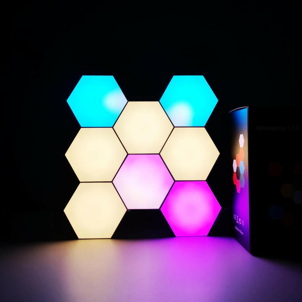 (Google Assistant) Hexagon Wall Light Appliance  Lastricks.