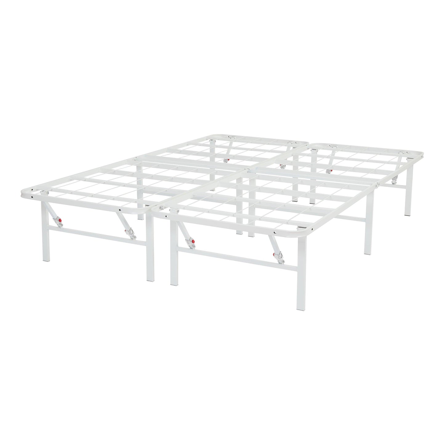 Mainstays 14" High Profile Foldable Steel Full Platform Bed Frame, Bla   Lastricks.