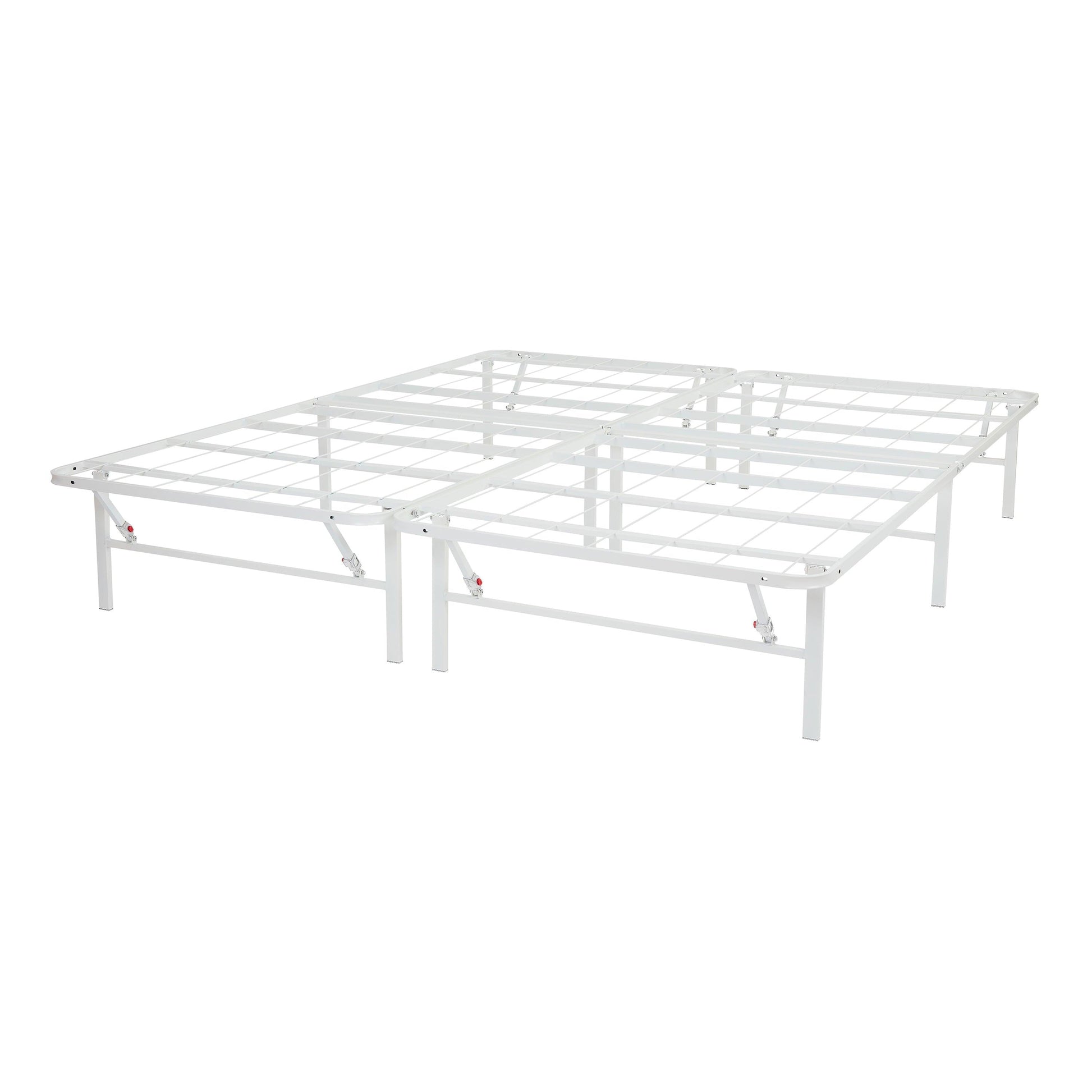 Mainstays 14" High Profile Foldable Steel Full Platform Bed Frame, Bla   Lastricks.