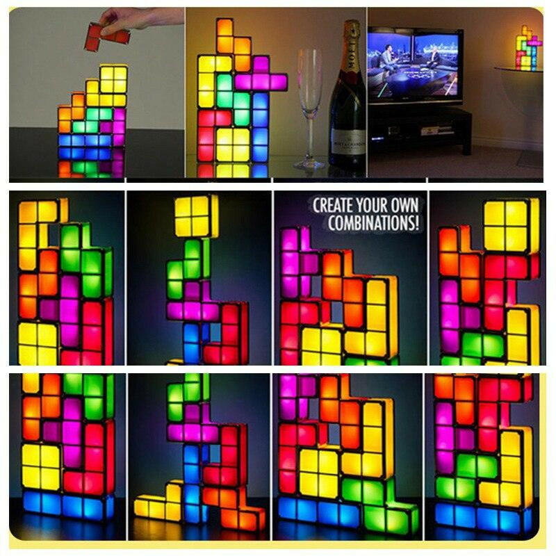 Novelty Lighting DIY Tetris Puzzle 3D Appliance  Lastricks.