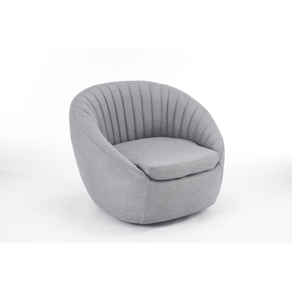 86CM GREY VELVET ARM CHAIR