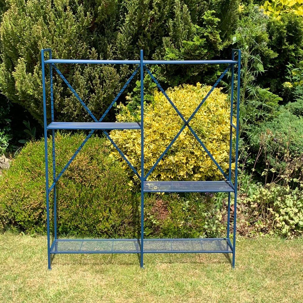 141CM BLUE SHELF UNIT