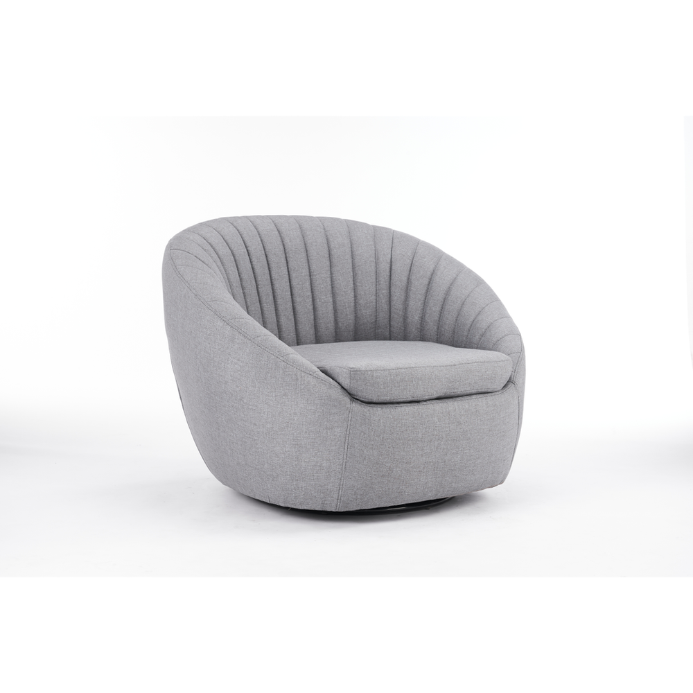 86CM GREY VELVET ARM CHAIR